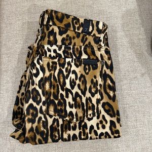 7 For All Man Kind Animal Print wore once